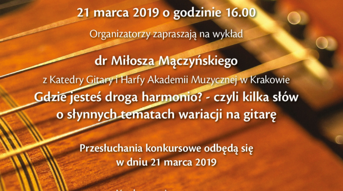 IV MAŁOPOLSKI KONKURS ZESPOŁÓW GITAROWYCH